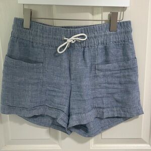 Athleta Linen Short Chambray